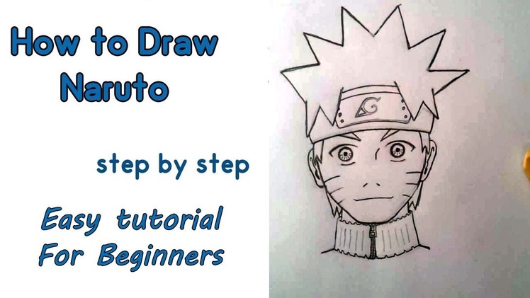 How to draw NARUTO for beginners step by step