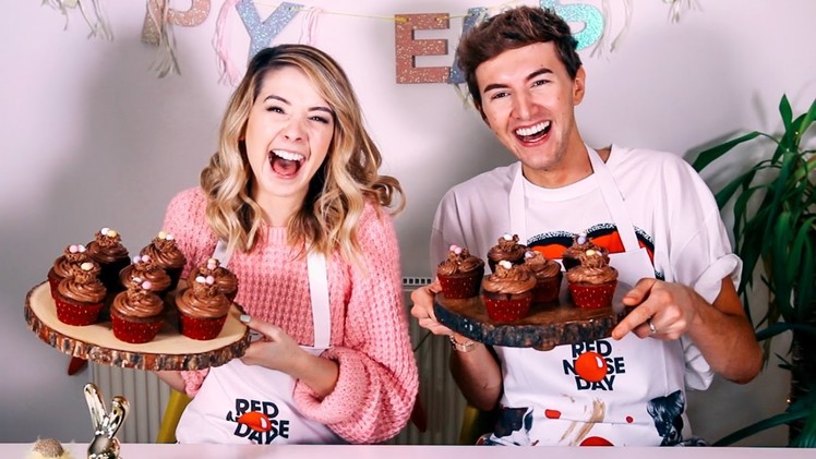 How To: Easter Chocolate Cupcakes With Mark | Zoella