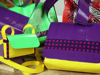 How to Make a Duct Tape Messenger Bag - Part 1 | Sophie's World