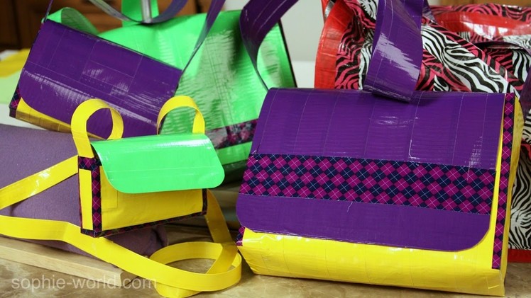 How to Make a Duct Tape Messenger Bag - Part 1 | Sophie's World