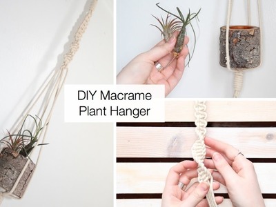 How To Make A Macrame Plant Hanger (Tutorial For Beginners)