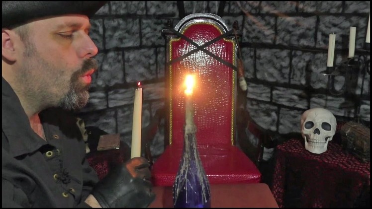 How To Make A Melted Candle Bottle Prop For Larp
