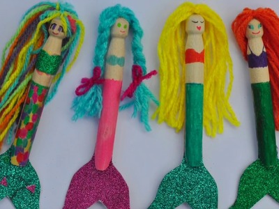 How to Make a Mermaid Peg Doll