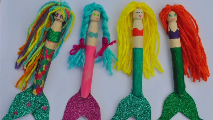 How to Make a Mermaid Peg Doll