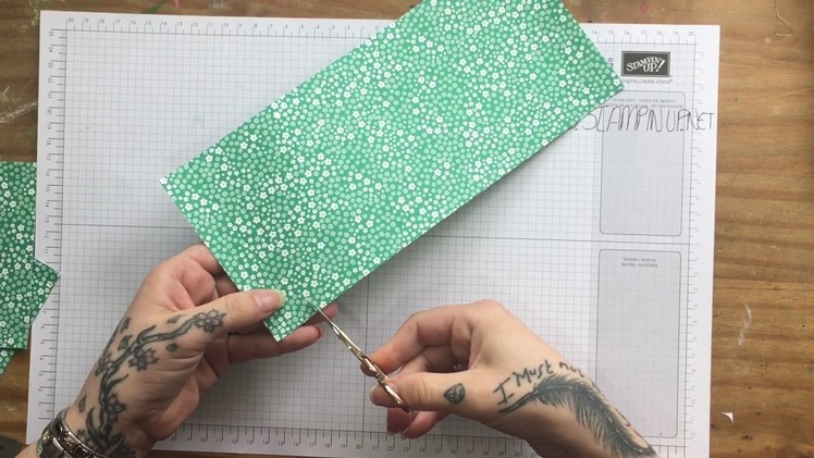 How to make a Midori style Traveler's Notebook folder with Stampin' Up! Designer Series Paper