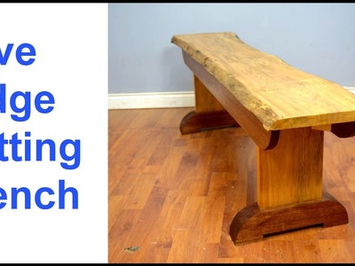 How to Make a Natural Edge Sitting Bench