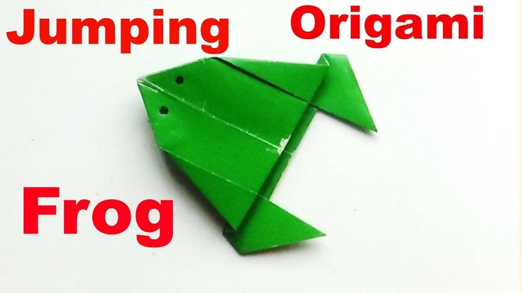 How To Make a Paper Jumping Frog - Origami Frog   Making a Paper Frog