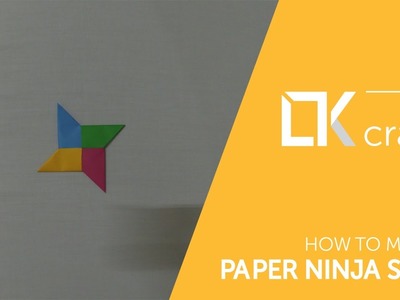 How to make a paper ninja star (4 colors) - Origami toys #1