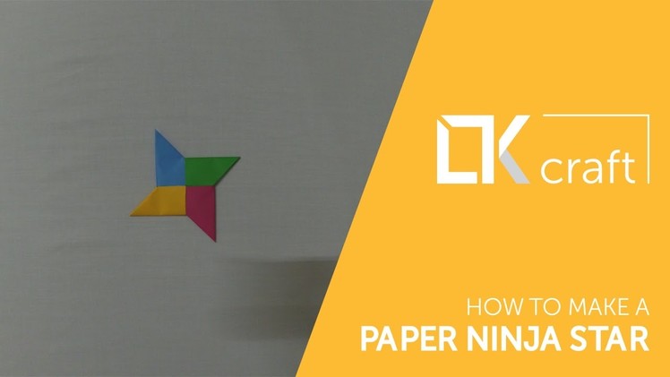 How to make a paper ninja star (4 colors) - Origami toys #1