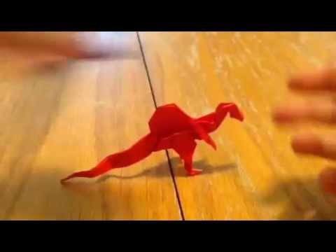 How to make an origami spinosaurus