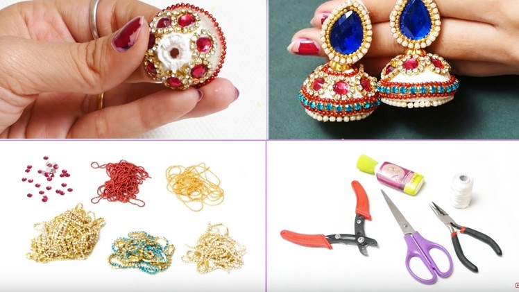 How to make Bridal Jhumkas at Home | Making Video