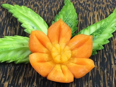 How To Make Carrot Flower Carving Garnish - Arts In Vegetable Flower Carving Designs