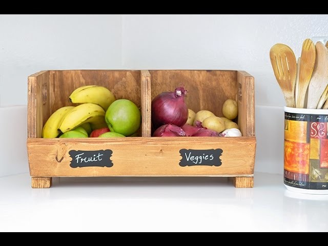 How to make DIY Produce bins in one hour #PlywoodPretty