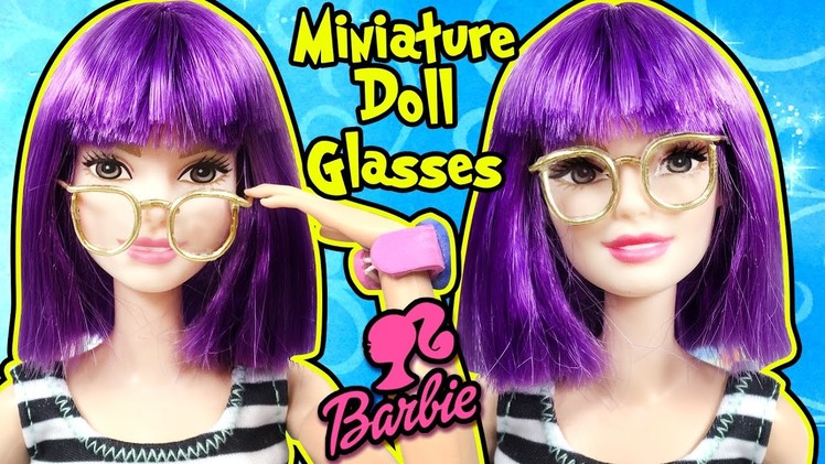 How To Make Doll Glasses - DIY Easy Barbie Miniatures - Making Kids Toys