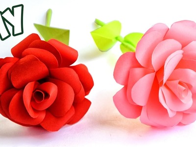 How to make Easy Paper ROSE | Crafts Tutorial