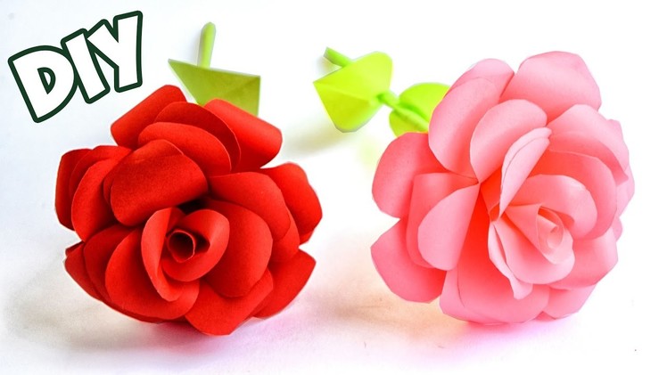 How to make Easy Paper ROSE | Crafts Tutorial
