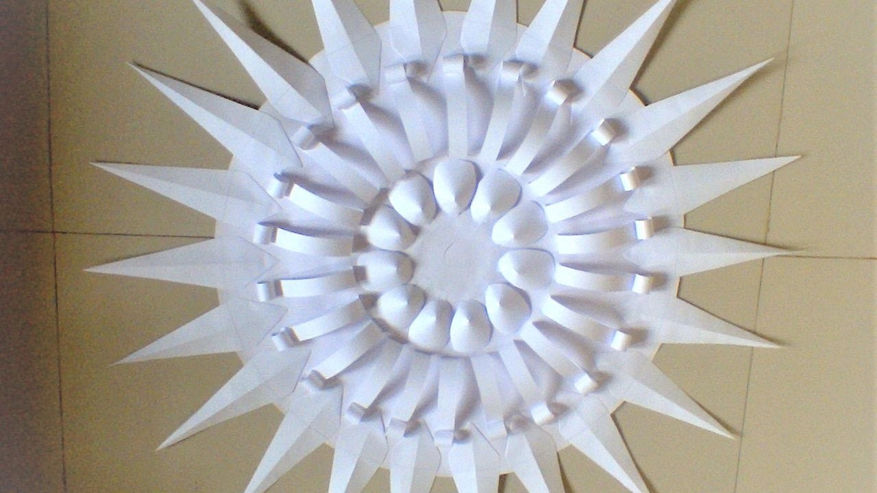 How to make gypsum ceiling disc from paper