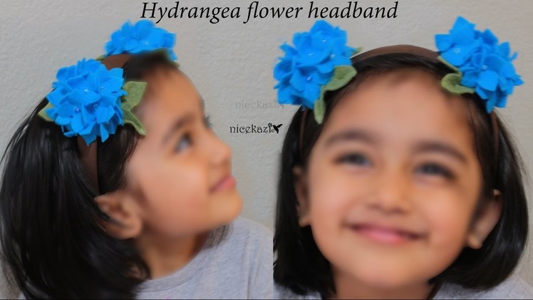 How to make Hydrangea flower headband