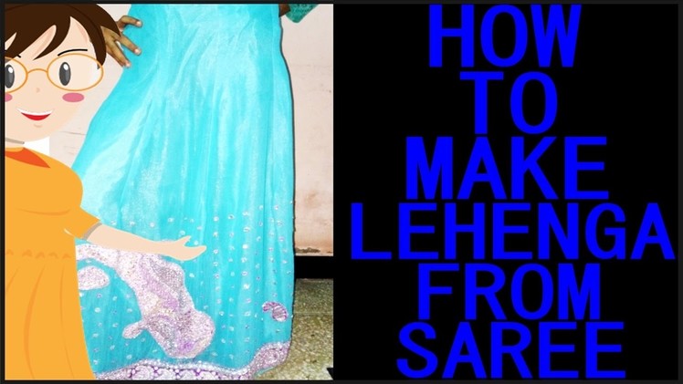 How To Make Lehenga From Saree | Cutting And Stitching | DIY - Tailoring With Usha