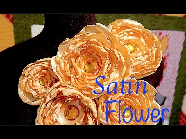 How To Make Satin Flowers! Super Easy