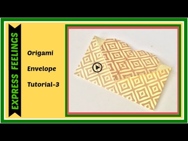 How to make Shagun Envelope ( lifafa) - Origami envelope - tutorial 3 in 3 minutes