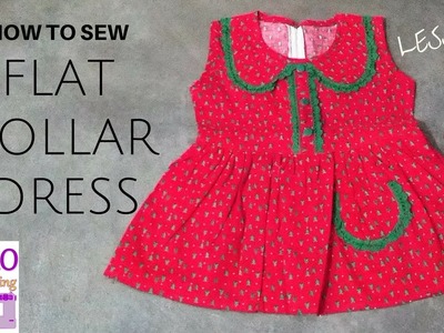 How to Sew Flat Collar Dress - Beginners Sewing Lesson 19