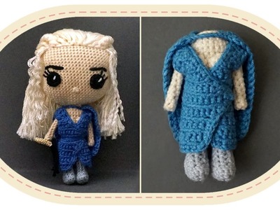 Кукла Дейенерис Таргариен крючком, часть 7. Crochet Daenerys Targaryen, part 7. Game of Thrones.