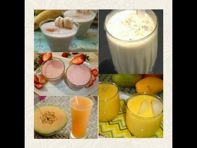 Milkshake ।। how to make different types of milkshake in hindi