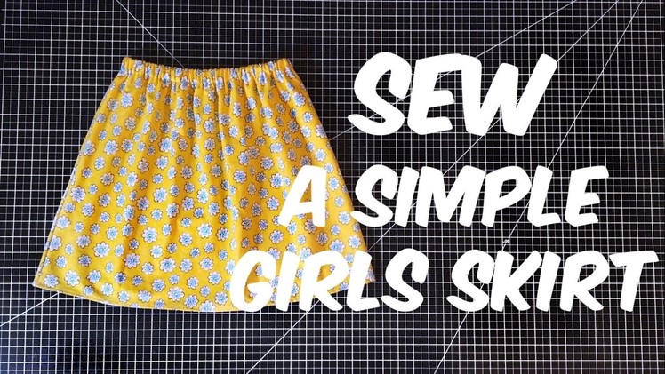 Sew with me | How to Sew A Girls Skirt Any Size