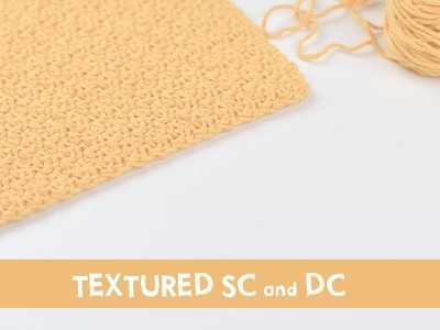 Very Easy Crochet Stitch Tutorial - Textured sc and dc stitch | Croby Patterns