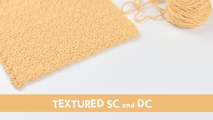 Very Easy Crochet Stitch Tutorial - Textured sc and dc stitch | Croby Patterns