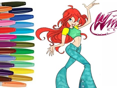 WINX Club BLOOM Coloring Book Page Winx Club How to Color