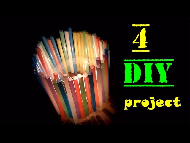 4 DIY Projects With Drinking Straws - 4 NEW Amazing Drinking Straw Crafts and Recycle Project
