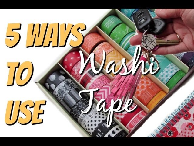 5 WAYS TO USE WASHI TAPE | QUICK & EASY DIY'S