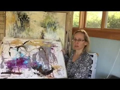 Abstract Painting On Paper: Displaying Works On Paper Without Glass