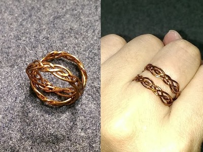 Celtic knot ring - How to make wire jewelery 228