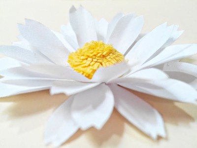 Chamomile, daisy paper flower diy tutorial.Paper flowers easy for children, for kids,for beginners