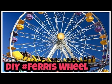 Craft Ideas - How to make Ferris Wheel from ice cream stick, Diy