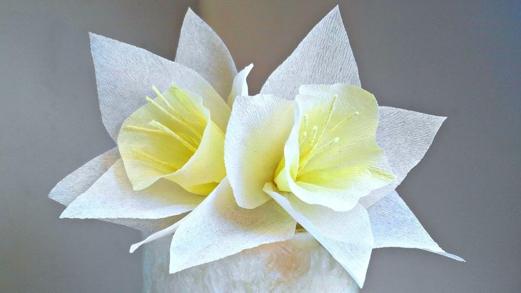 Daffodils Narcissus crepe paper flower for decoration arts and crafts paper flowers easy for kids