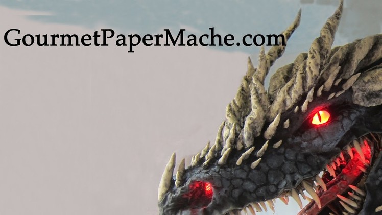 Dark Paper Mache Dragon