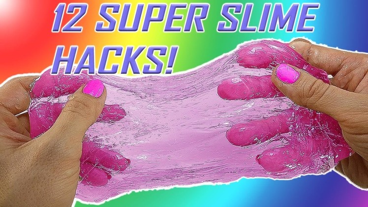 DIY: 12 SLIME HACKS!! Enhance & Experiment with Slime & Kinetic Sand, Playdoh, Orbeez & More!
