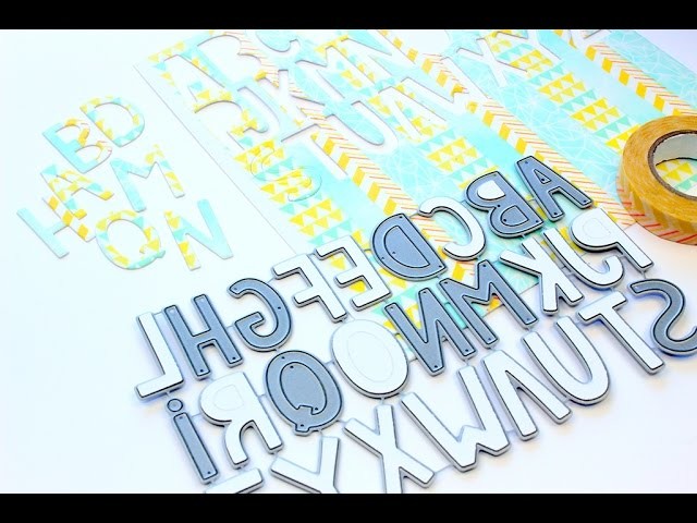 DIY Alphabet Die Cuts from Scratch with Tombow