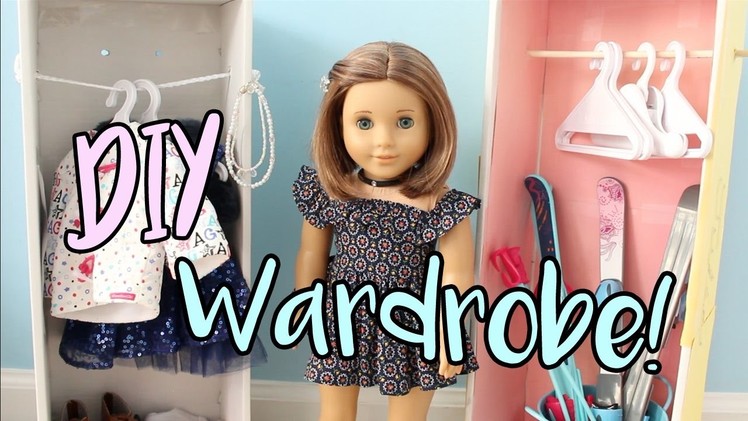 DIY American Girl Doll Wardrobe.Closet (EASY!)