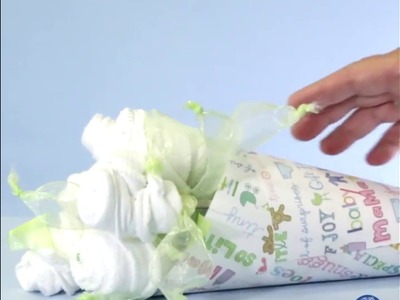 DIY Baby Shower Gift: Washcloth Bouquet
