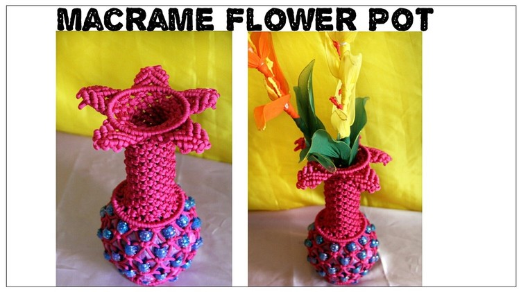 DIY Beautiful Macrame Flower Pot| Easy to make| New design| #3