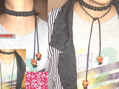 DIY Choker! Easy and cheap! at home! from paracord! Funky fashion!