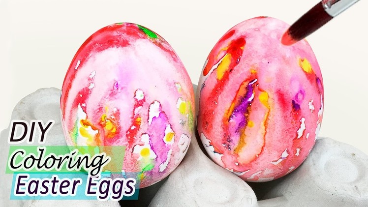 DIY Coloring Easter Eggs | Step by Step Five Colors