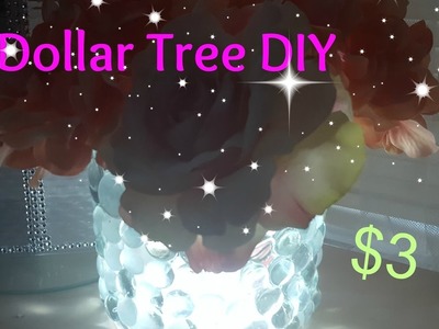 DIY Dollar Tree Home Beauty. Room Decor - Lighted Vase
