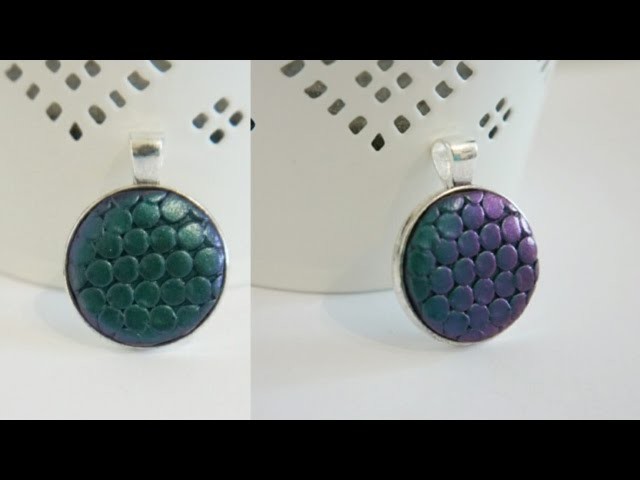 DIY Dragonscale Pendant | Polymer Clay Dragon Charm Tutorial | Jewellery how to