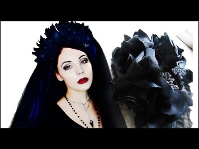 DIY Gothic Floral Headpiece Crown | PT 1 Ethereal Goddess